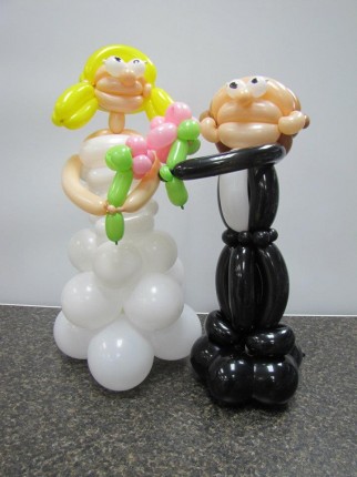 Bride and Groom balloons It's My Party