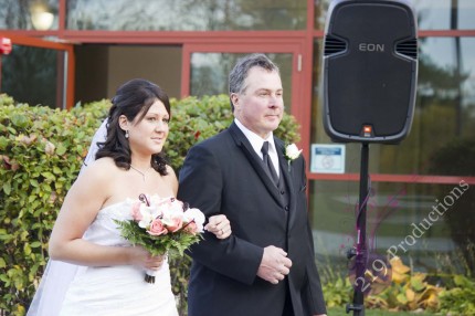 Bride and Father Schererville Indiana Wedding