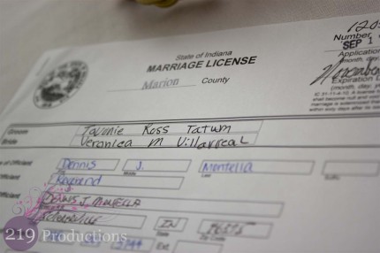 Marriage Certificate Innsbrook Country Club Wedding