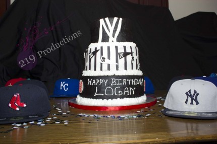 Birthday Cake and Baseball Hats