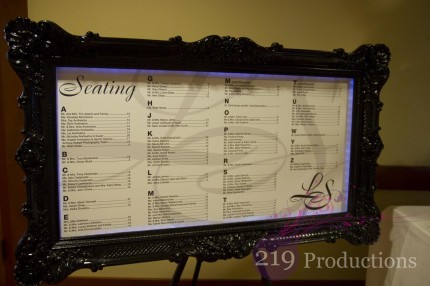 Lost Marsh Wedding Seating Chart