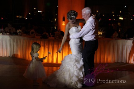 Uplighting Father and Bride Dance Centennial Park
