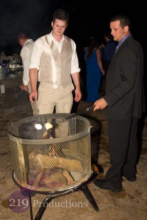 County Line Orchard Wedding Smores Firepit