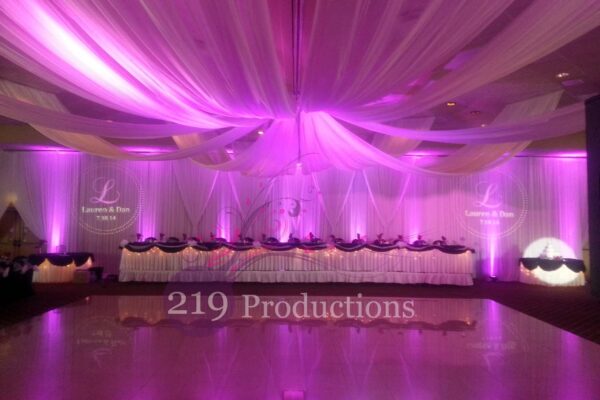 Villa Cesare Ceiling Drapery | 219 Productions