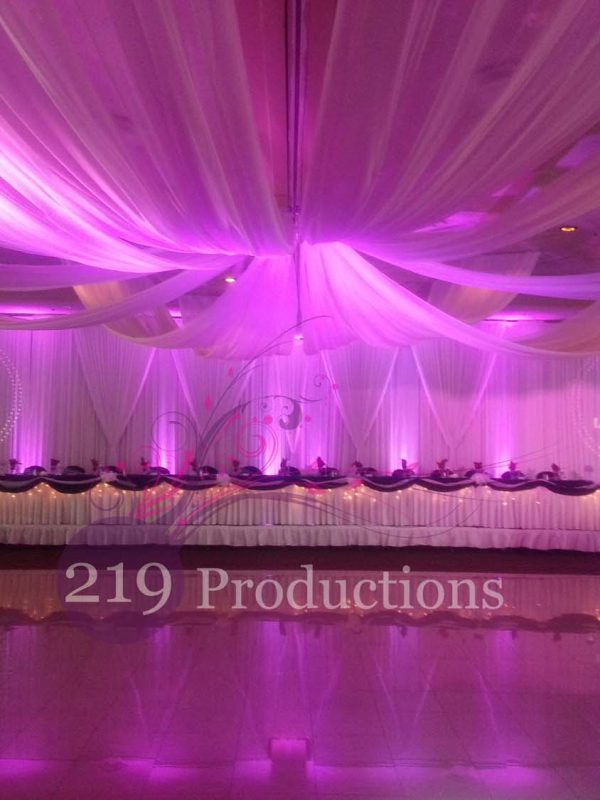 Villa Cesare Ceiling Drapery | 219 Productions